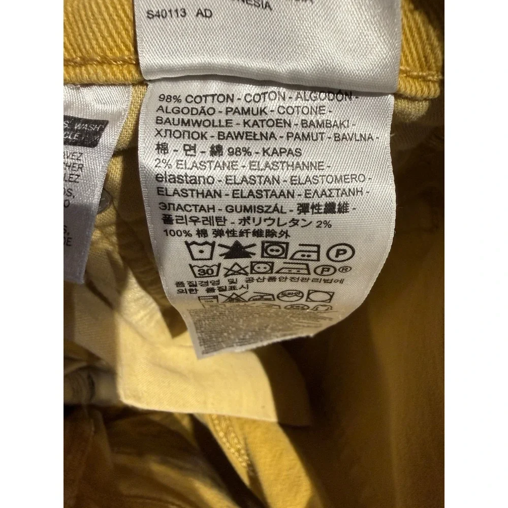 Levis 514 Jeans‎ Mens 30x32 Mustard Yellow Straight Fit Denim Rodeo Ranch Farm